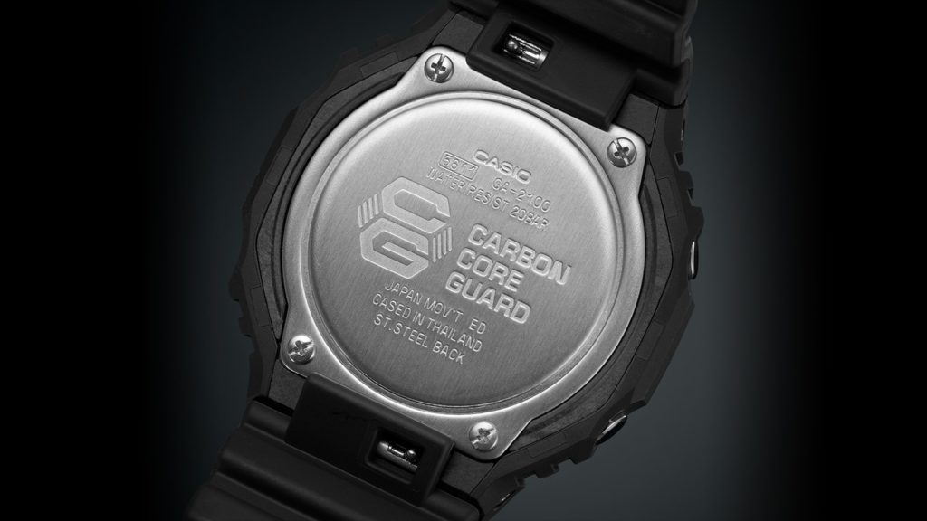 g shock stainless steel back